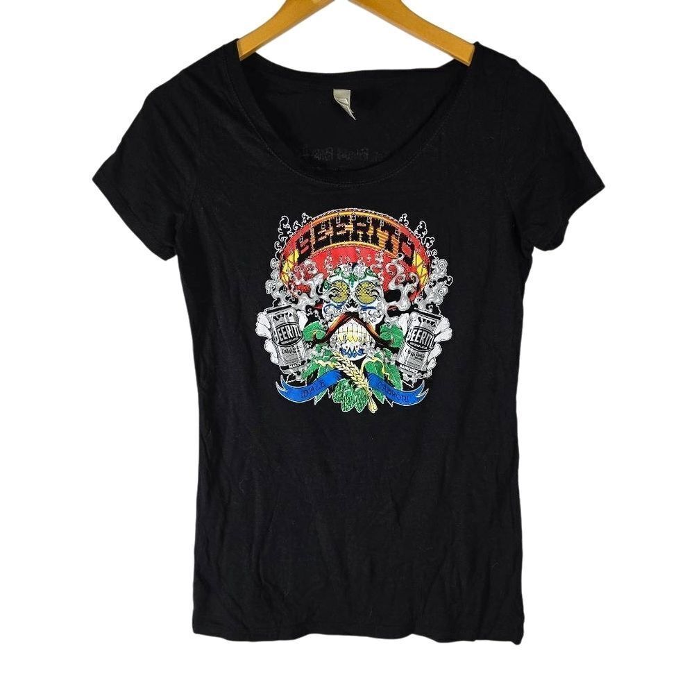Royal Apparel Skull Graphic Black Tee – Size M